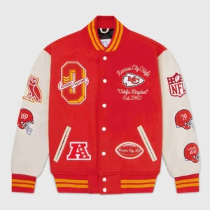 OVO Drake and NFL Chiefs Versity Jacket